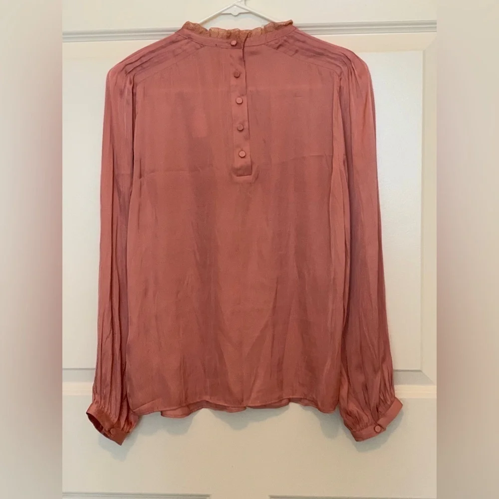 J. Crew Elegant Pink Silk Women's Top.  Size-Small